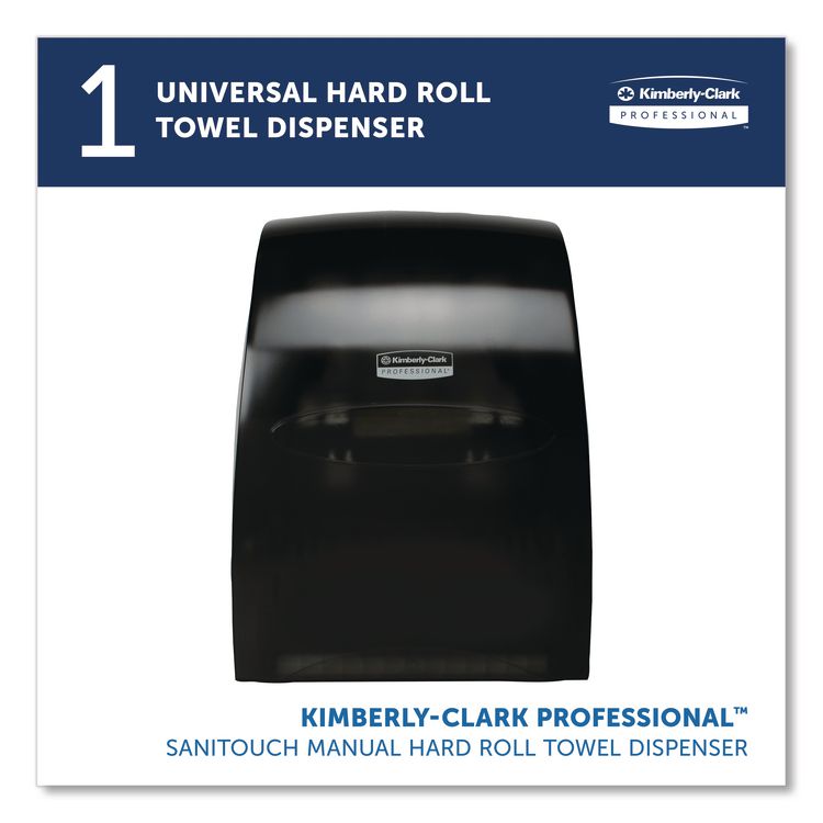Sanitouch Hard Roll Towel Dispenser, For 1.5" Core, 12.63 x 10.2 x 16.13, Smoke