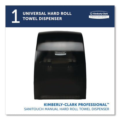 Sanitouch Hard Roll Towel Dispenser, For 1.5" Core, 12.63 x 10.2 x 16.13, Smoke