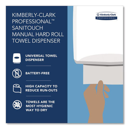 Sanitouch Hard Roll Towel Dispenser, For 1.5" Core, 12.63 x 10.2 x 16.13, Smoke