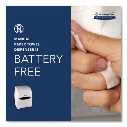Sanitouch Hard Roll Towel Dispenser, For 1.5" Core, 12.63 x 10.2 x 16.13, White