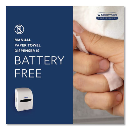 Sanitouch Hard Roll Towel Dispenser For 1.75" Core, 12.63 x 10.2 x 16.13, White