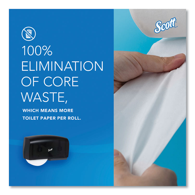 Essential Coreless Twin Jumbo Roll Tissue Dispenser, 20 x 6 x 11, Black