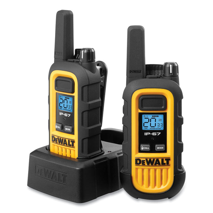 DXFRS300 Heavy-Duty Walkie Talkies, 2 Radios, 1 W, 22 Channels