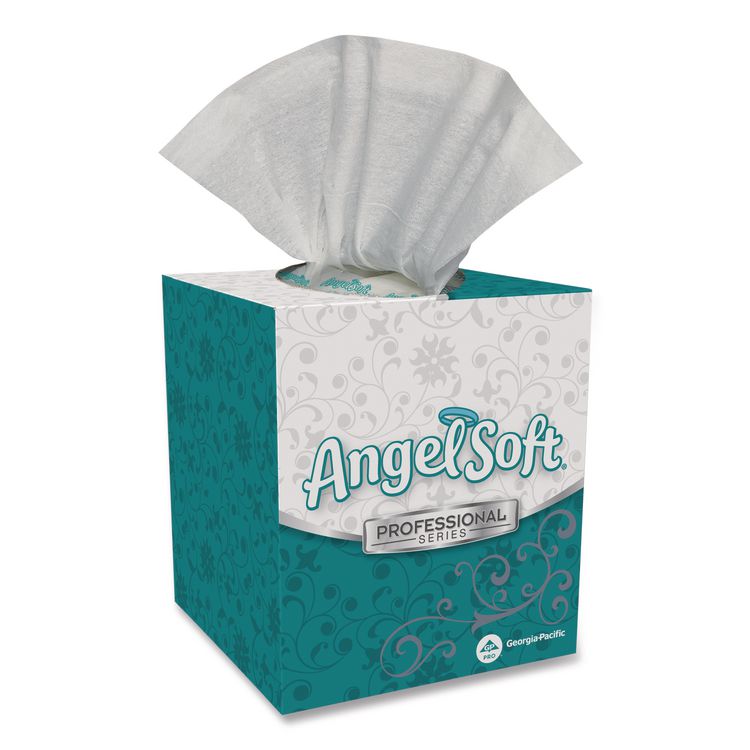Angel Soft ps Premium Facial Tissue, Cube Box, 2-Ply, White, 96 Sheets/Box