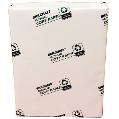 7530017111299 SKILCRAFT Convenience Pack Recycled Copy Paper, 92 Brightness, 20lb Bond, 8.5x11, White, 500 Sheets/Ream, 3/CT