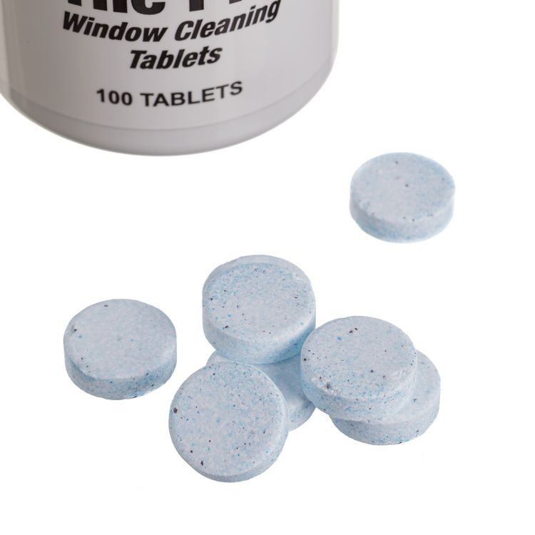 Pill Window Cleaning Tablets, 100/Bottle, 12/Carton
