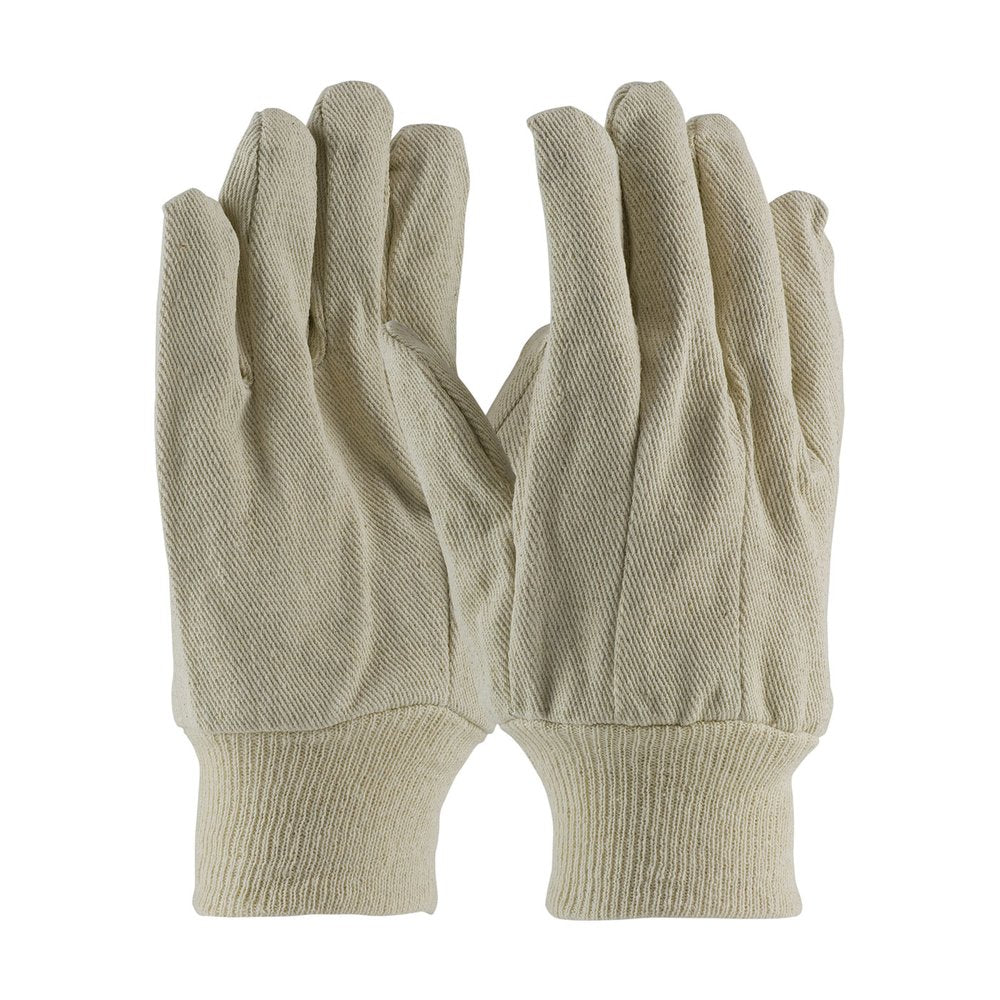 PIP Econ COTT/POLYESTER Canvas Palm Glove-knit Wrist, 12 Pairs/Pack