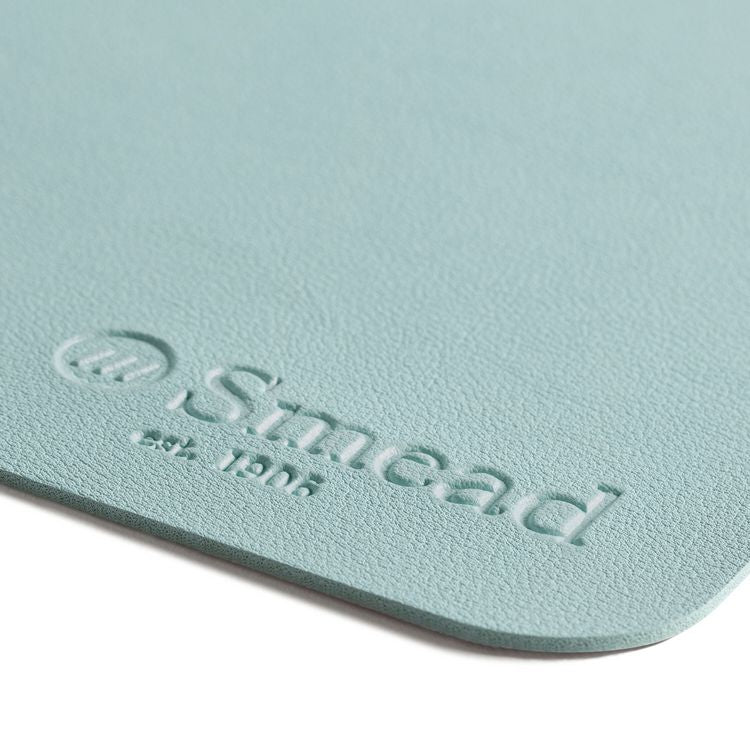 Vegan Leather Desk Pads, 31.5" x 15.7", Light Blue