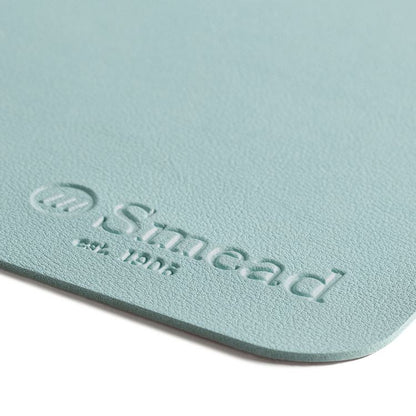 Vegan Leather Desk Pads, 31.5" x 15.7", Light Blue