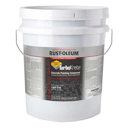 Concrete Saver TurboKrete Concrete Patching Compound Kit, Large, 3.49 gal Kit-Storage Bucket, Light Gray