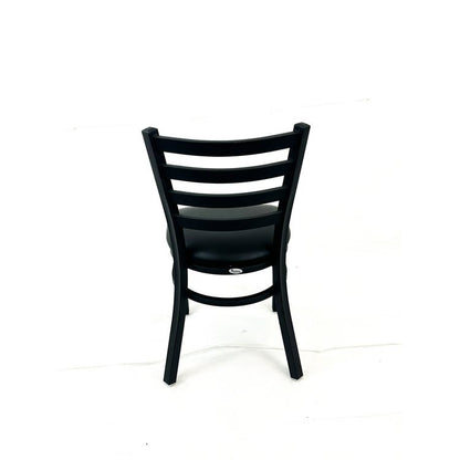 White Horse Series Side Chairs, Supports Up to 300 lb, 18" Seat Height, Black Seat, Black Back, Black Base