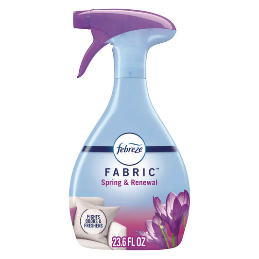 FABRIC Refresher/Odor Eliminator, Spring and Renewal, 23.6 oz Spray Bottle, 4/Carton