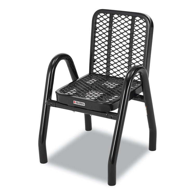 Outdoor Dining Set, Square, 36 x 36 x 36, Black Top, Black Base/Legs