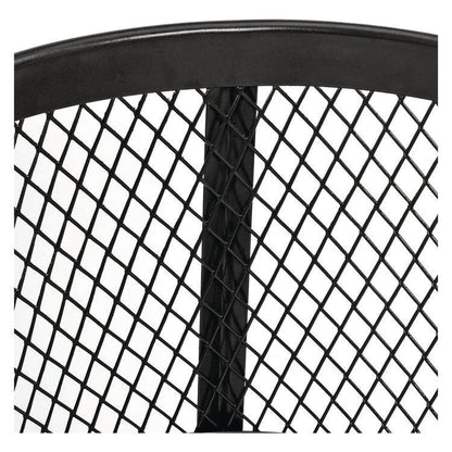 Steel Mesh Corrosion Resistant Trash Can, 48 gal, Black