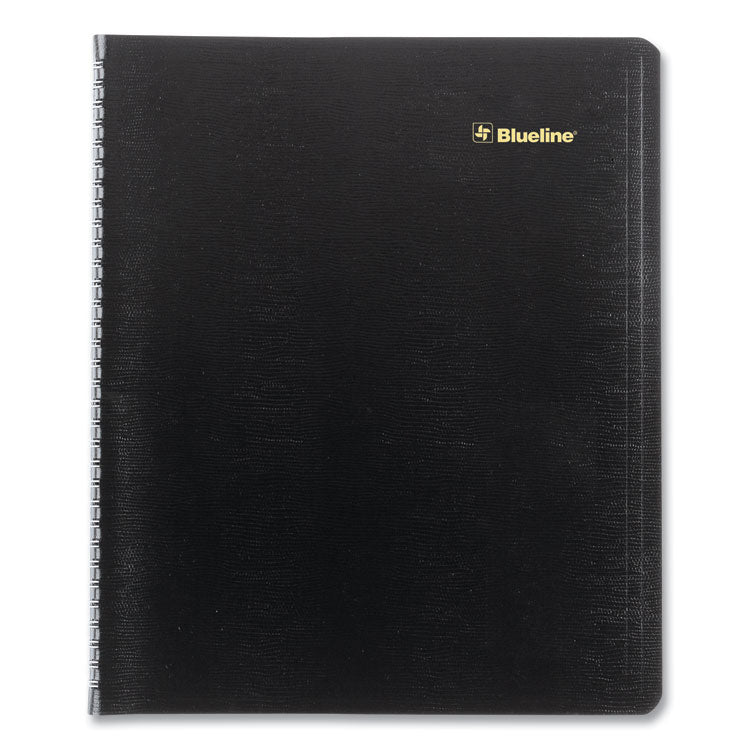 Plan and Link Monthly Planner, 11" x 9.06", Black Cover, 16-Month: Sept 2025 to Dec 2026