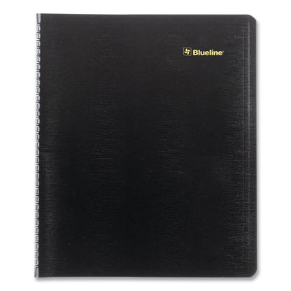 Plan and Link Monthly Planner, 11" x 9.06", Black Cover, 16-Month: Sept 2025 to Dec 2026