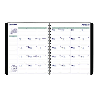Plan and Link Monthly Planner, 11" x 9.06", Black Cover, 16-Month: Sept 2025 to Dec 2026