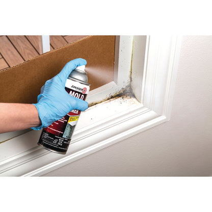 Mold Blocking Primer Spray, Interior/Exterior, Flat White, 13 oz Aerosol Can, 6/Carton