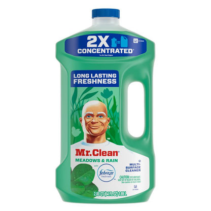Multipurpose Cleaning Solution with Febreze, Meadows and Rain Scent, 64 oz Bottle