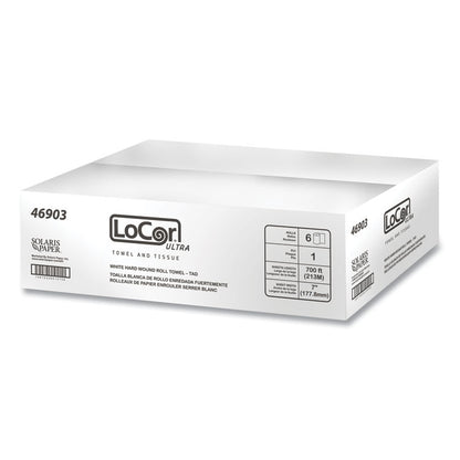 Hard Wound Roll Towel, TAD, 1-Ply, 7" x 700 ft, White, 6 Rolls/Carton