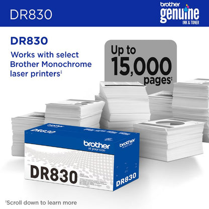 DR830 Drum Unit, 15,000 Page-Yield