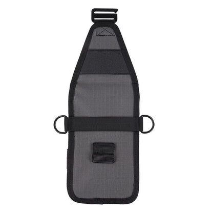 Arsenal 5568 Belt Loop Tool Pouch with Device Holster, 4 Compartments, 5 x 2 x 8.5, Polyester, Gray