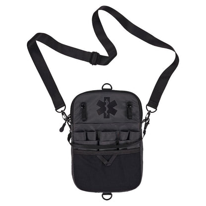 Arsenal 5717 Convertible Nurse Belt Bag, 10 Compartments, 7 x 10, Nylon, Black