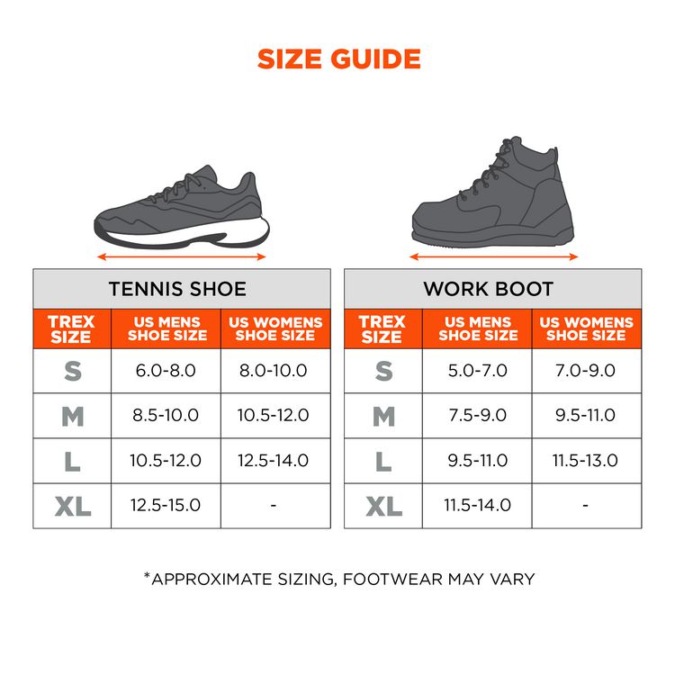 TREX 6326 Spikeless Slip- and Oil-Resistant Traction Device, Small (Men's Sizes 5 to 7), Black, Pair