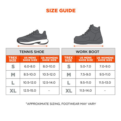 TREX 6326 Spikeless Slip- and Oil-Resistant Traction Device, X-Large (Men's Sizes 11.5 to 14), Black, Pair