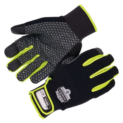 ProFlex 850 Insulated Freezer Gloves, EN388: 3X22B, 9" Long, Large, Black, Pair