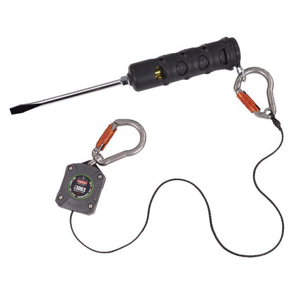 Squids 3745 Tool Grip and Tether Attachment Point, 1 lb Max Working Capacity, 5.5" Long, Black, 2/Pack