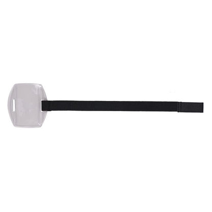 Squids 3386 Arm Band ID/Badge Holder, Vertical, Black/Clear, 3.75 x 4.25 Holder, 2.5 x 4 Insert, 10/Pack