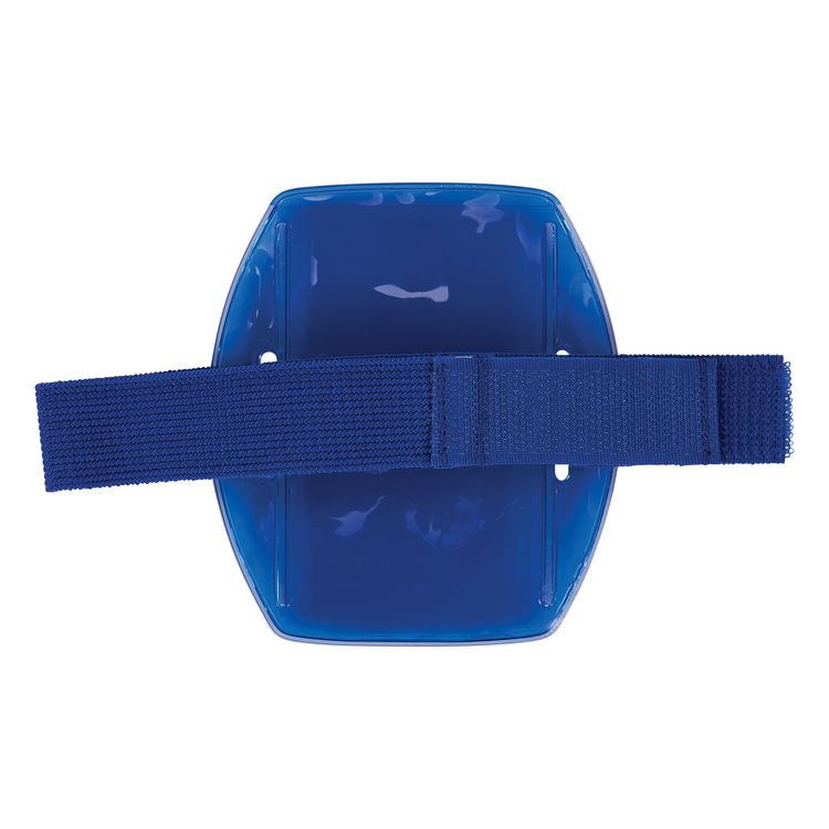 Squids 3386 Arm Band ID/Badge Holder, Vertical, Blue, 3.75 x 4.25 Holder, 2.5 x 4 Insert, 10/Pack