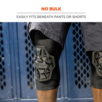 ProFlex 550 Padded Knee Sleeves with 3-Layer Foam Cap, Slip-On, X-Large+, Black, Pair