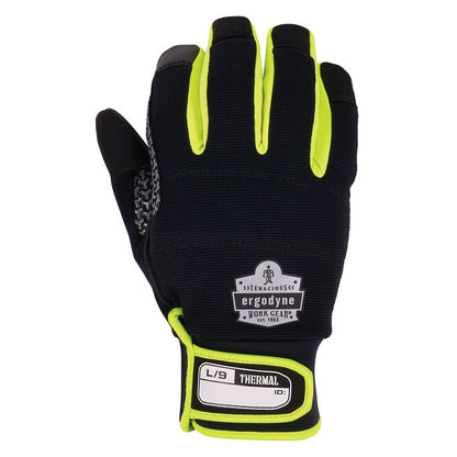 ProFlex 850 Insulated Freezer Gloves, EN388: 3X22B, 9" Long, Small, Black, Pair