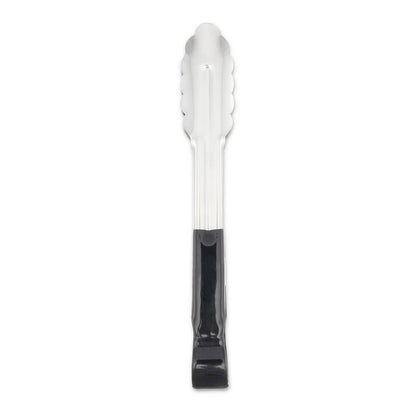 Dura-Kool Tongs, Stainless Steel, 9.5", Silver/Black