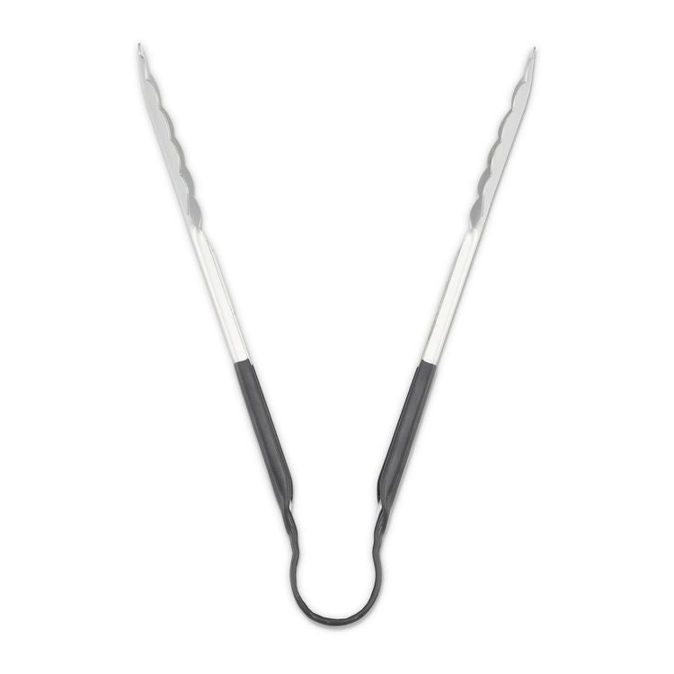Dura-Kool Tongs, Stainless Steel, 9.5", Silver/Black