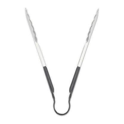 Dura-Kool Tongs, Stainless Steel, 9.5", Silver/Black