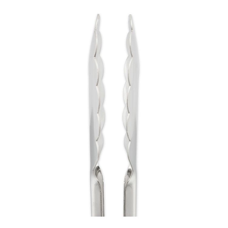 Dura-Kool Tongs, Stainless Steel, 9.5", Silver/Black