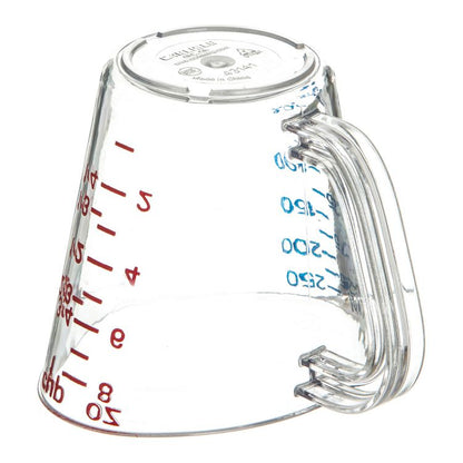 Commercial Measuring Cup, 1 cup, Plastic, Clear
