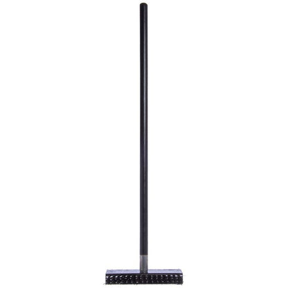 Sparta Broiler Master Grill Brush and Scraper with Handle, Metal Bristles, 30.5" Black Wood Handle