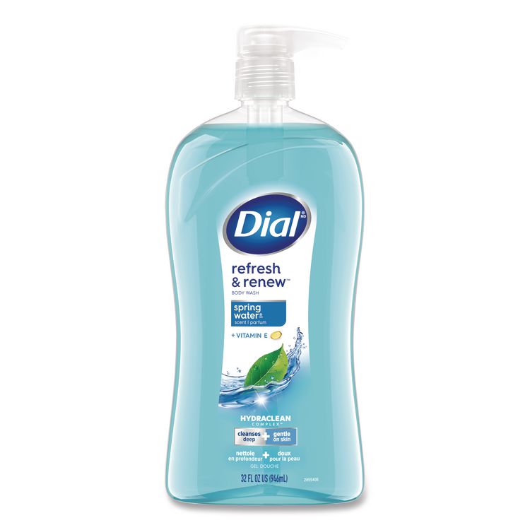Body Wash, Spring Water Scent, 32 oz, 4/Carton