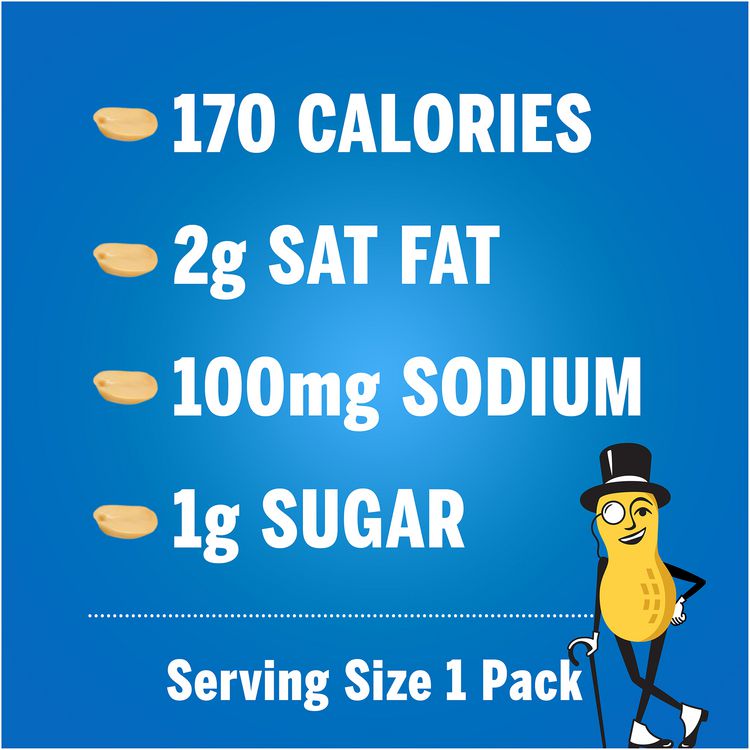 Salted Peanuts, 1 oz Pouch, 48/Box, 2 Boxes/Carton