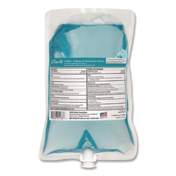 Green Earth Clear Foaming Skin Cleanser Refill, Fragrance-Free, 1,000 mL, 6/Carton
