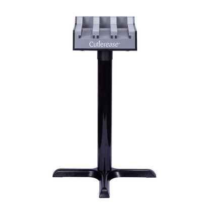 Cutlerease Base, Holds 3 Dispensers, 12.5 x 12.5 x 5.25, Gray/Black