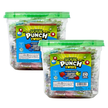 Twists, Variety, 2.59 lb Tub, Approx. 210 Pieces/Tub, 2 Tubs