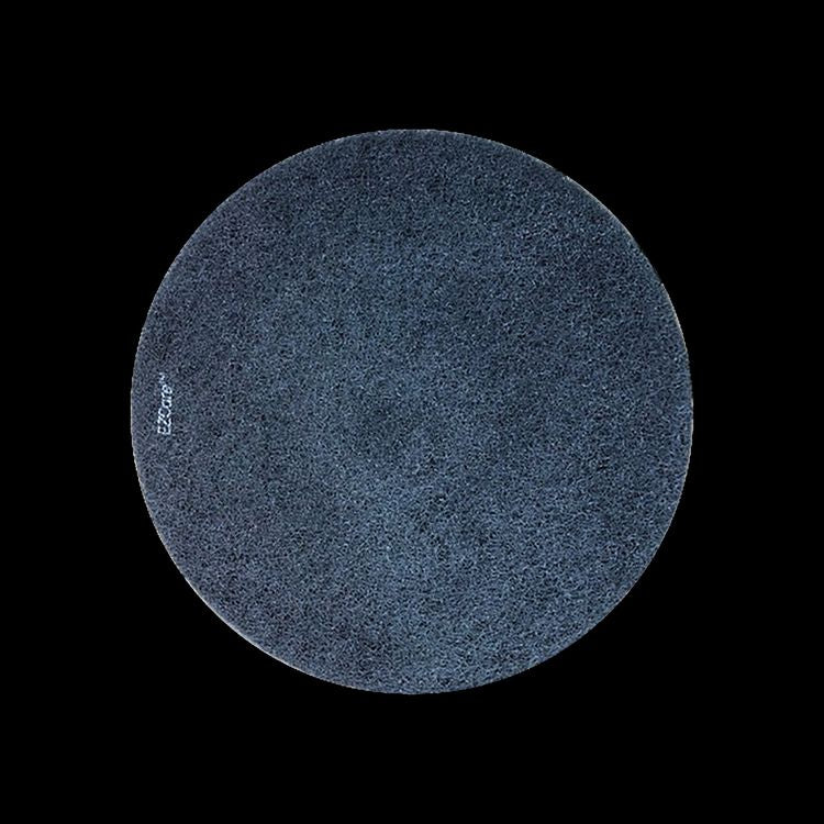 EZ Care Polishing Pad, 27" Diameter, Black/Gray, 2/Carton