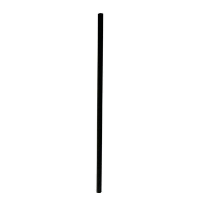 Wrapped Jumbo Paper Straws, 7.75", Paper, Black, 320/Pack, 4 Packs/Carton