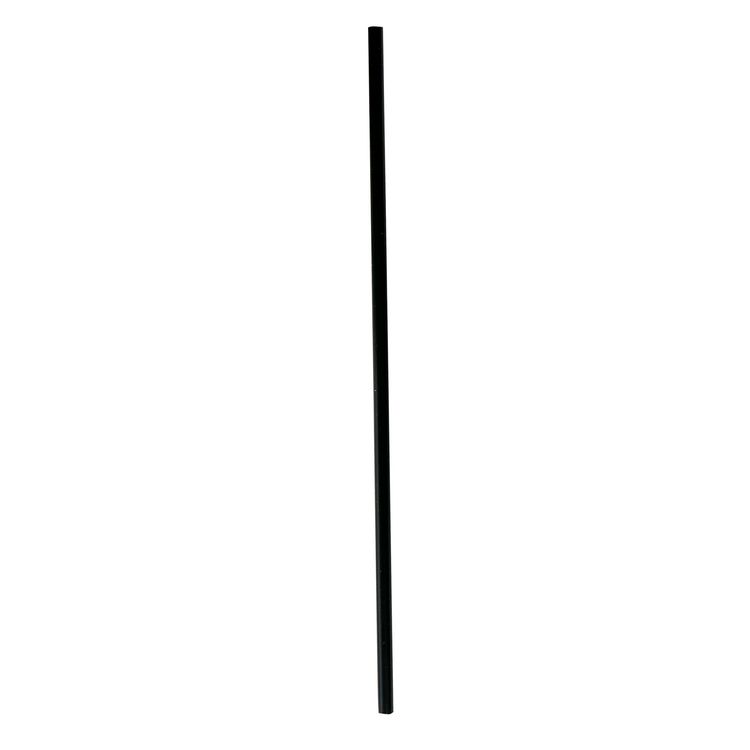 Wrapped Jumbo Straws, 10.25", Polypropylene, Black, 500/Pack, 4 Packs/Carton
