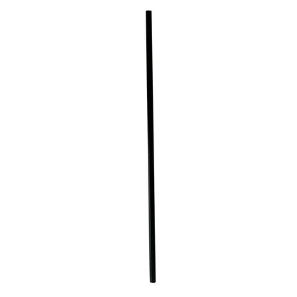 Wrapped Jumbo Straws, 10.25", Polypropylene, Black, 500/Pack, 4 Packs/Carton